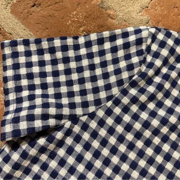 Zara Trafaluc size small blue and white gingham dress - Picture 3 of 13